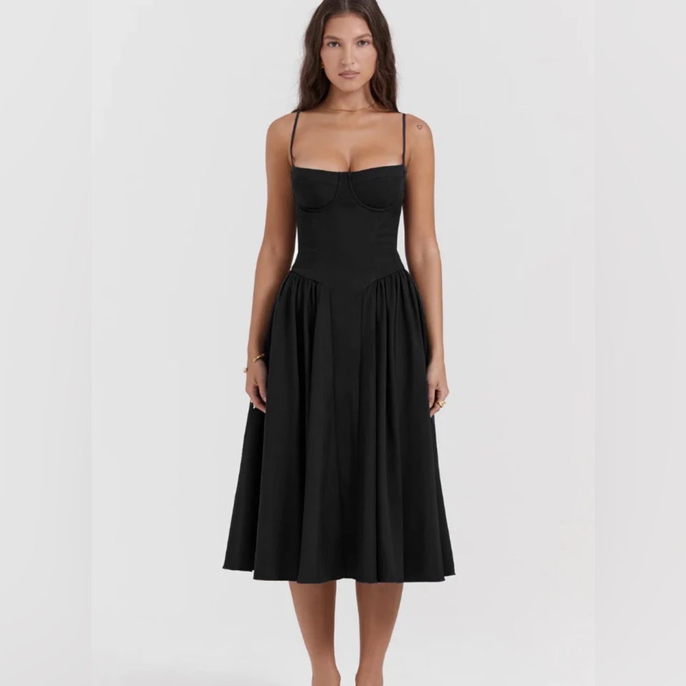 Black corset dress medium